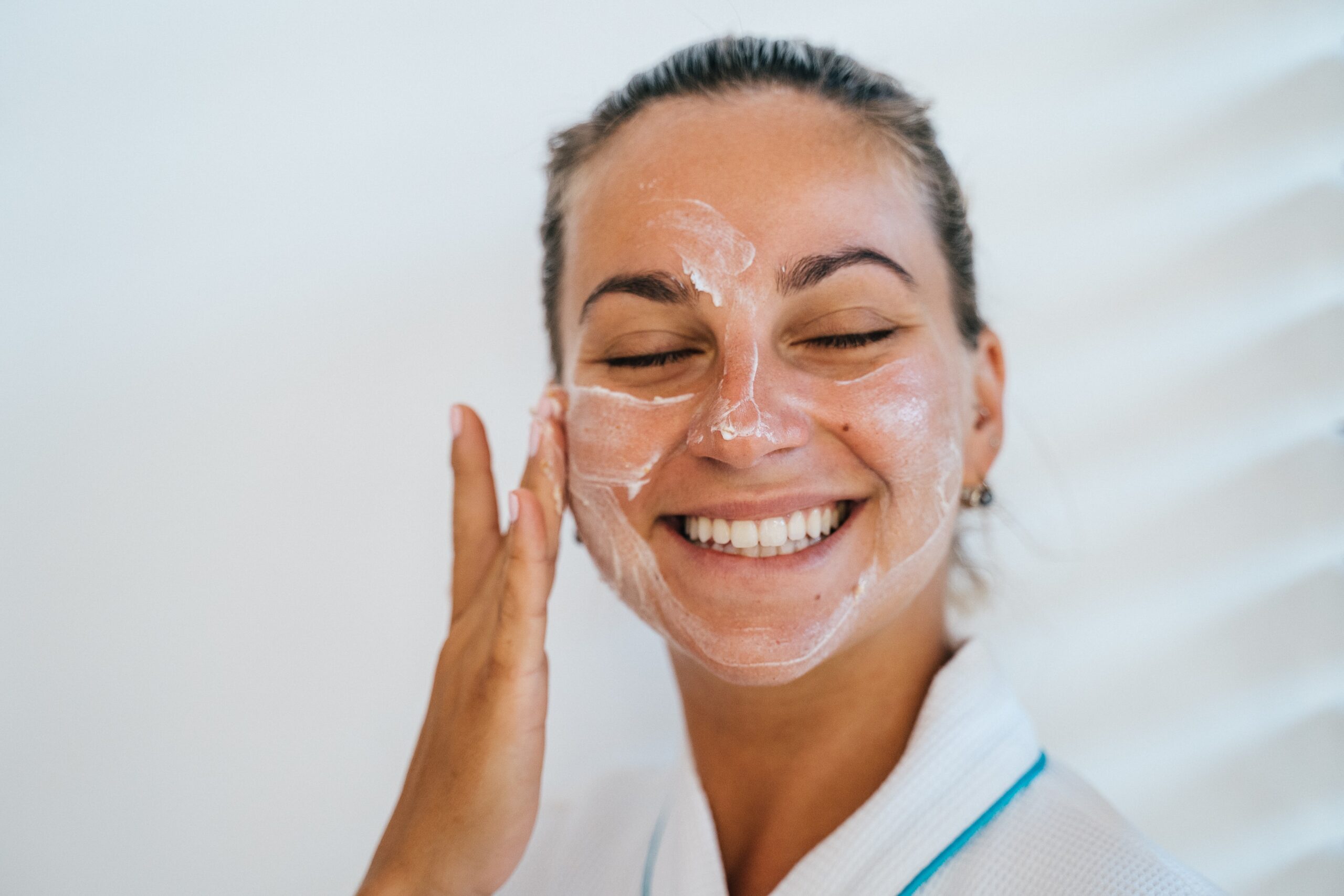 Esfoliante caseiro para o rosto, creme noturno caseiro para aumento de colágeno